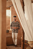 The Asal Kita Men 3/4 Sleeve Kurta - StitchBound
