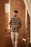 The Asal Kita Men 3/4 Sleeve Kurta - StitchBound