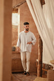The Asal Kita Men 3/4 Sleeve Kurta - Aureline