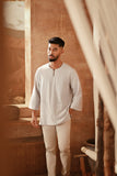 The Asal Kita Men 3/4 Sleeve Kurta - Aureline