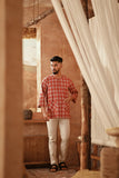 The Asal Kita Men 3/4 Sleeve Kurta - RedMatrix