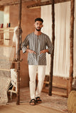 The Asal Kita Men 3/4 Sleeve Kurta - Denimline