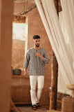 The Asal Kita Men 3/4 Sleeve Kurta - Denimline