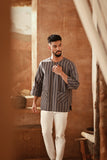 The Asal Kita Men 3/4 Sleeve Kurta - NightTwin
