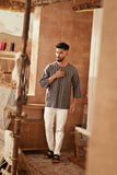 The Asal Kita Men 3/4 Sleeve Kurta - NightTwin