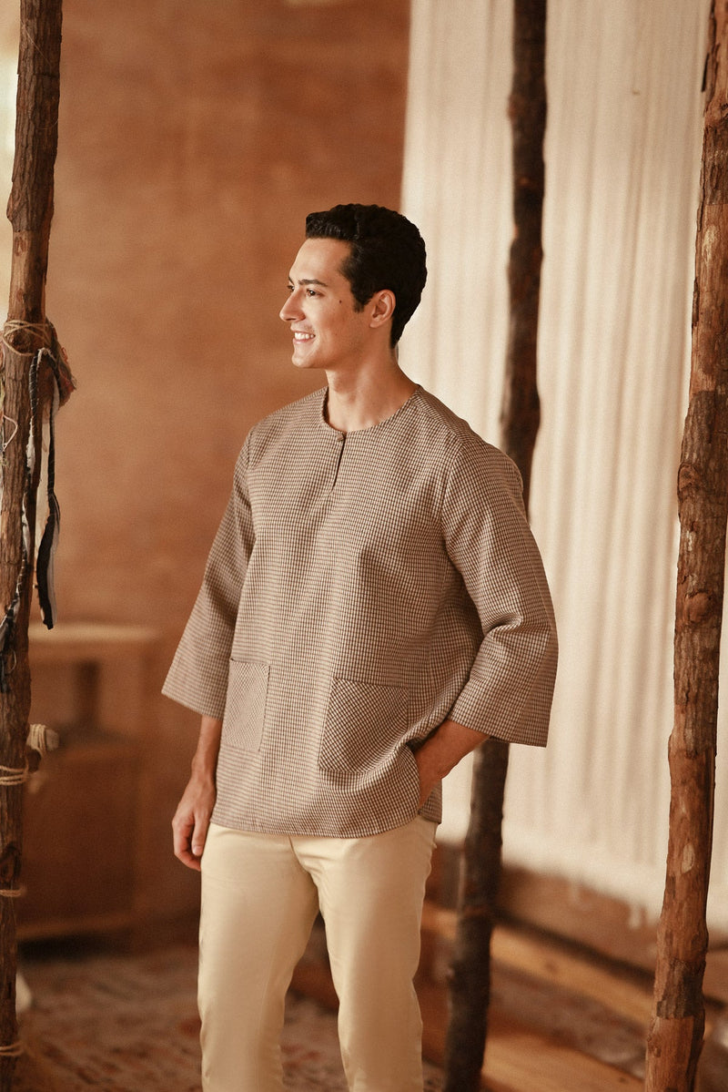 The Asal Kita Men 3/4 Sleeve Kurta - Tiny Bear