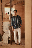 The Asal Kita Men 3/4 Sleeve Kurta - Oceana
