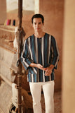 The Asal Kita Men 3/4 Sleeve Kurta - Oceana