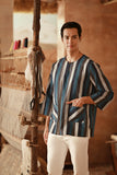 The Asal Kita Men 3/4 Sleeve Kurta - Oceana