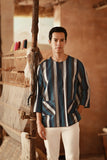 The Asal Kita Men 3/4 Sleeve Kurta - Oceana