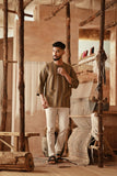 The Asal Kita Men 3/4 Sleeve Kurta - Forest Wideframe