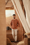 The Asal Kita Men 3/4 Sleeve Kurta - Sunset Wideframe