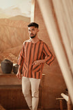 The Asal Kita Men 3/4 Sleeve Kurta - Sunset Wideframe