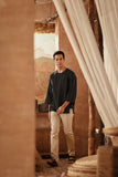 The Asal Kita Men 3/4 Sleeve Kurta - Bloom Line