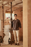 The Asal Kita Men 3/4 Sleeve Kurta - Dusk Wideframe