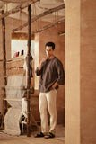 The Asal Kita Men 3/4 Sleeve Kurta - Dusk Wideframe