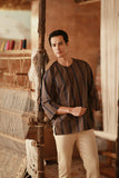 The Asal Kita Men 3/4 Sleeve Kurta - Dusk Wideframe