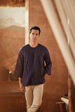 The Asal Kita Men 3/4 Sleeve Kurta - Navy Plus