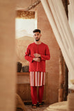 The Asal Kita Men Baju Melayu Teluk Belanga - Rumba Red