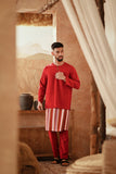 The Asal Kita Men Baju Melayu Teluk Belanga - Rumba Red