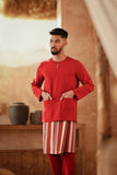 The Asal Kita Men Baju Melayu Teluk Belanga - Rumba Red