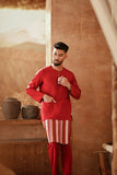 The Asal Kita Men Baju Melayu Teluk Belanga - Rumba Red