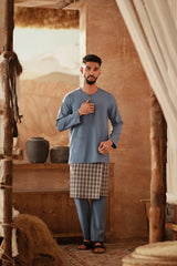 The Asal Kita Men Baju Melayu Teluk Belanga - Coronet Blue