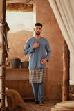 The Asal Kita Men Baju Melayu Teluk Belanga - Coronet Blue