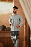 The Asal Kita Men Baju Melayu Teluk Belanga - Silver Blue