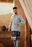 The Asal Kita Men Baju Melayu Teluk Belanga - Silver Blue