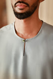 The Asal Kita Men Baju Melayu Teluk Belanga - Silver Blue