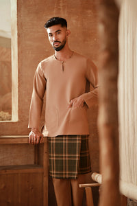 The Asal Kita Men Baju Melayu Teluk Belanga - Milky Brown