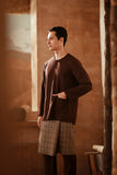 The Asal Kita Men Baju Melayu Teluk Belanga - Dark Burgundy