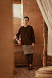 The Asal Kita Men Baju Melayu Teluk Belanga - Dark Burgundy