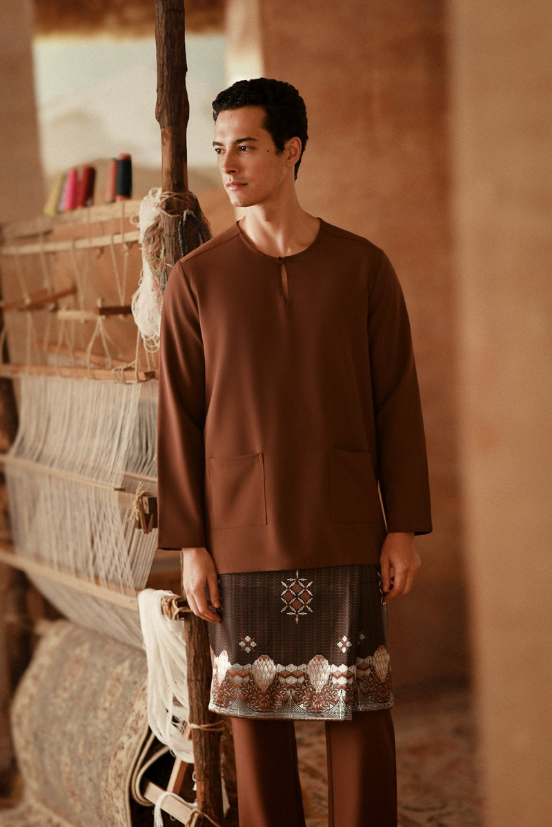 The Asal Kita Men Baju Melayu Teluk Belanga - Milk Chocolate
