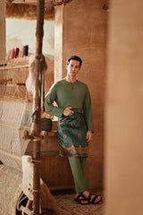 The Asal Kita Men Baju Melayu Teluk Belanga - Sage Green