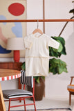 The Akari Babies Kurung - Cream Stripe