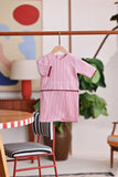 The Akari Babies Kurung - Maroon Stripe