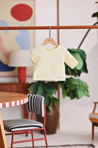 The Akari Babies Kurta - Baby Yellow