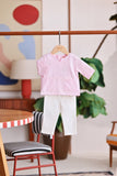 The Akari Babies Kurta - Pink Stripe