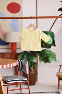 The Akari Babies Kurta - Yellow Stripe