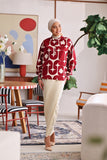 The Akari Women Puffora Blouse - Cherries