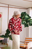 The Akari Women Puffora Blouse - Cherries