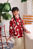 The Akari Puffora Blouse - Cherries