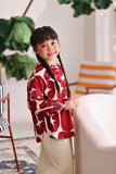 The Akari Puffora Blouse - Cherries