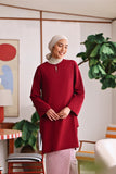 The Akari Women Nyaman Kurung Top - Maroon