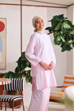 The Akari Women Nyaman Kurung Top - Pink Stripe