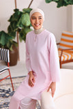 The Akari Women Nyaman Kurung Top - Pink Stripe