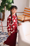 The Akari Puffora Blouse - Cherries