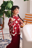 The Akari Puffora Blouse - Cherries